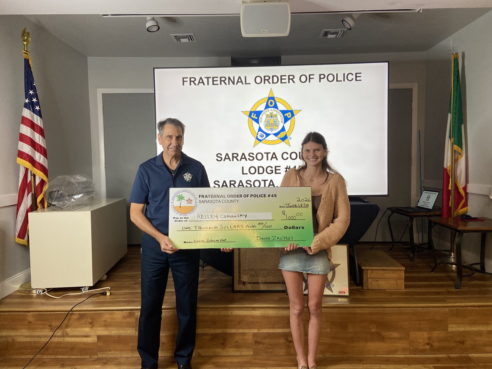 Kelley Cernansky, 2026 Lodge 45 scholarship