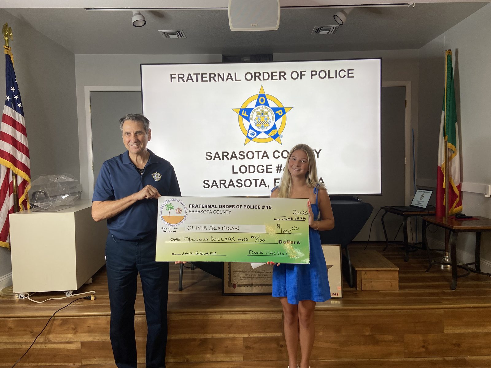 Olivia Jernigan, 2026 Lodge 45 scholarship